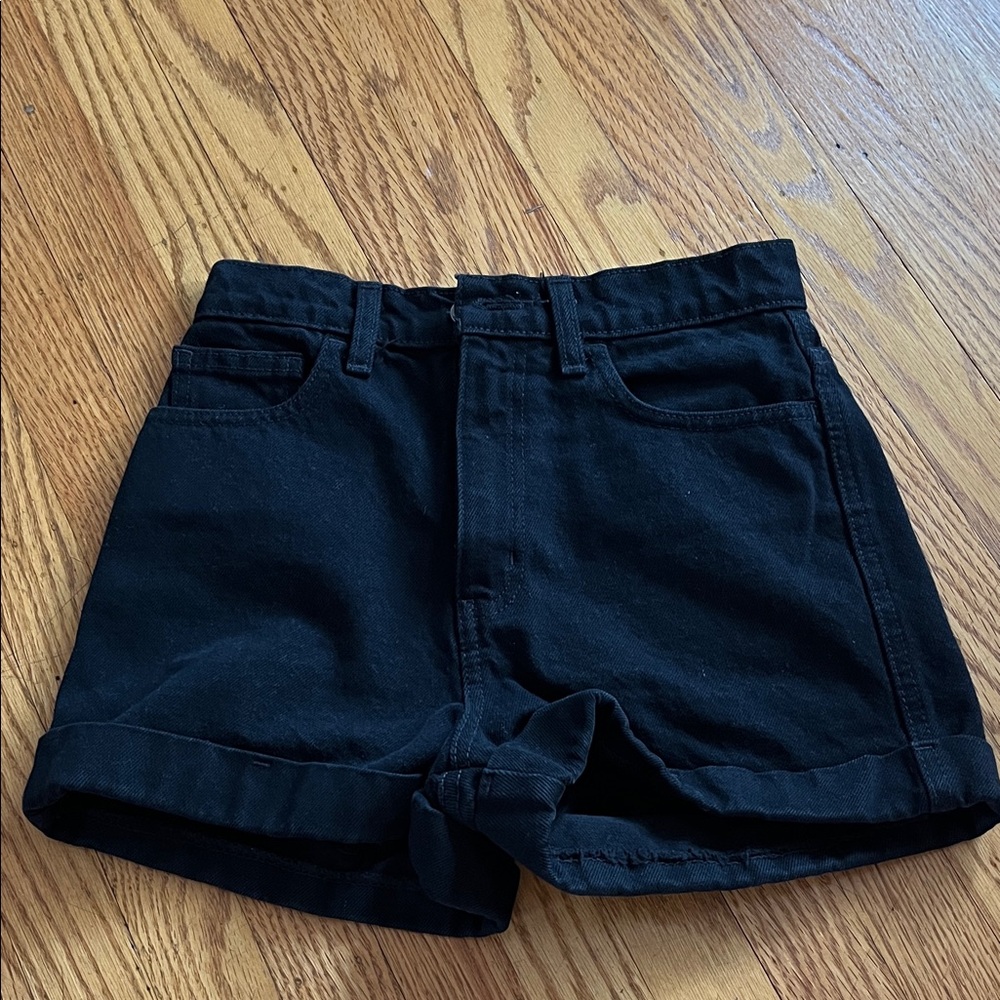 American Apparel High-Waist Denim Shorts